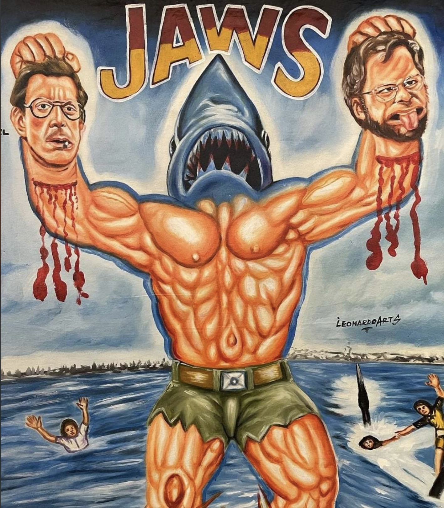 ghana film posters - Jaws Leonardoarta